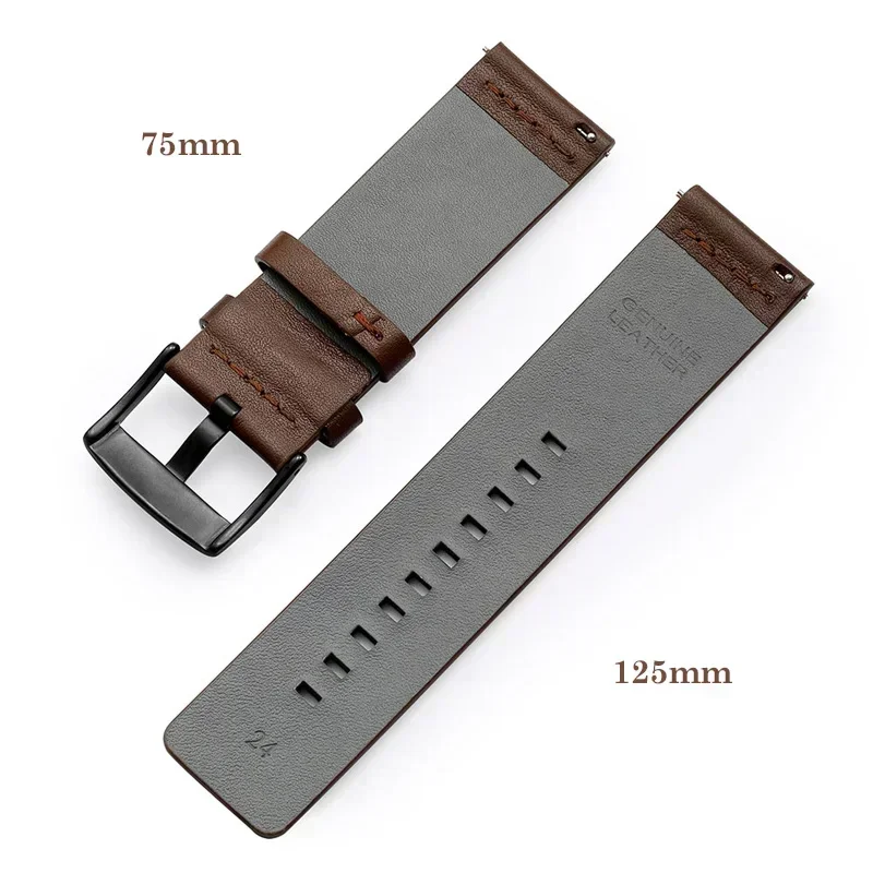 20 มม.22 มม.นาฬิกา QUICK RELEA - Leather Strap Quick Release บทวิจารณ์และราคา