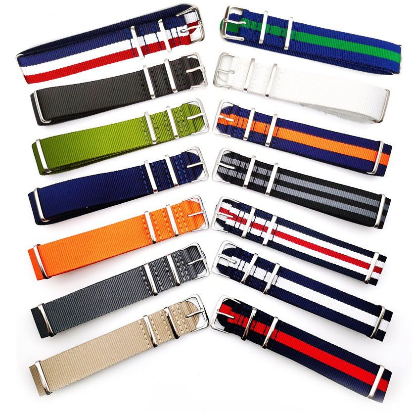 ผ้าใบสําหรับไนลอนสายนาฬิกานาฬิ - Canvas Strap Watch บทวิจารณ์และราคา