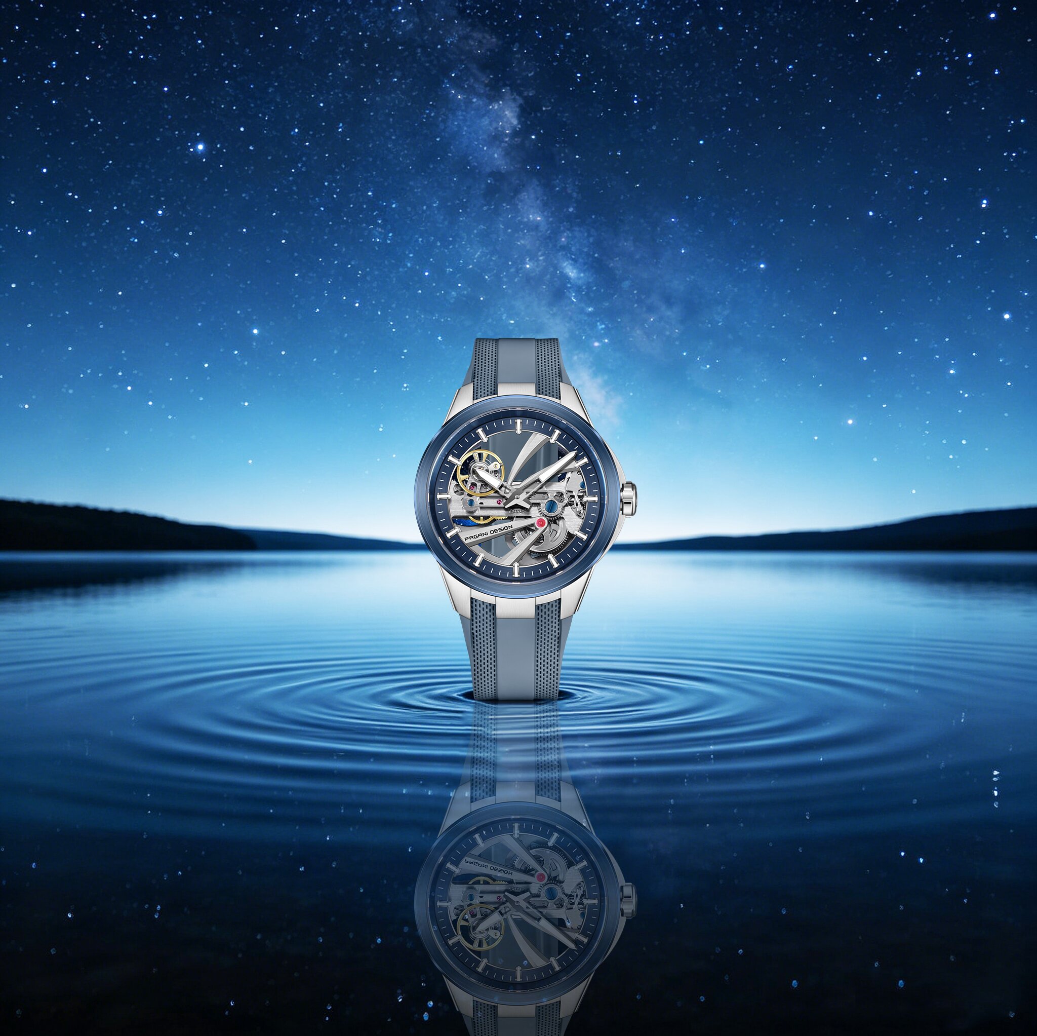 PAGANI DESIGN นาฬิกาข้อมือผู้ช - Rubber Strap Diver บทวิจารณ์และราคา