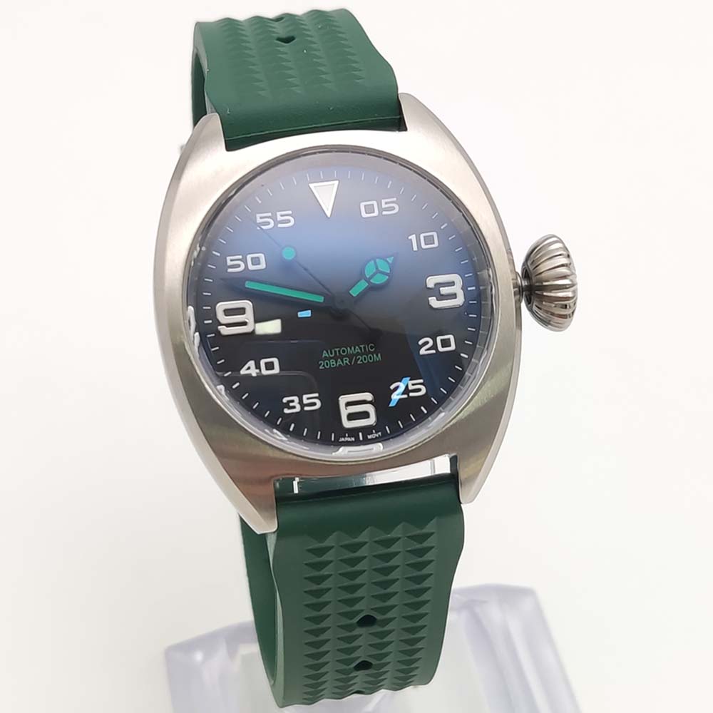 นาฬิกาข้อมือระบบไขลานอัตโนมัติ - Rubber Strap Diver บทวิจารณ์และราคา