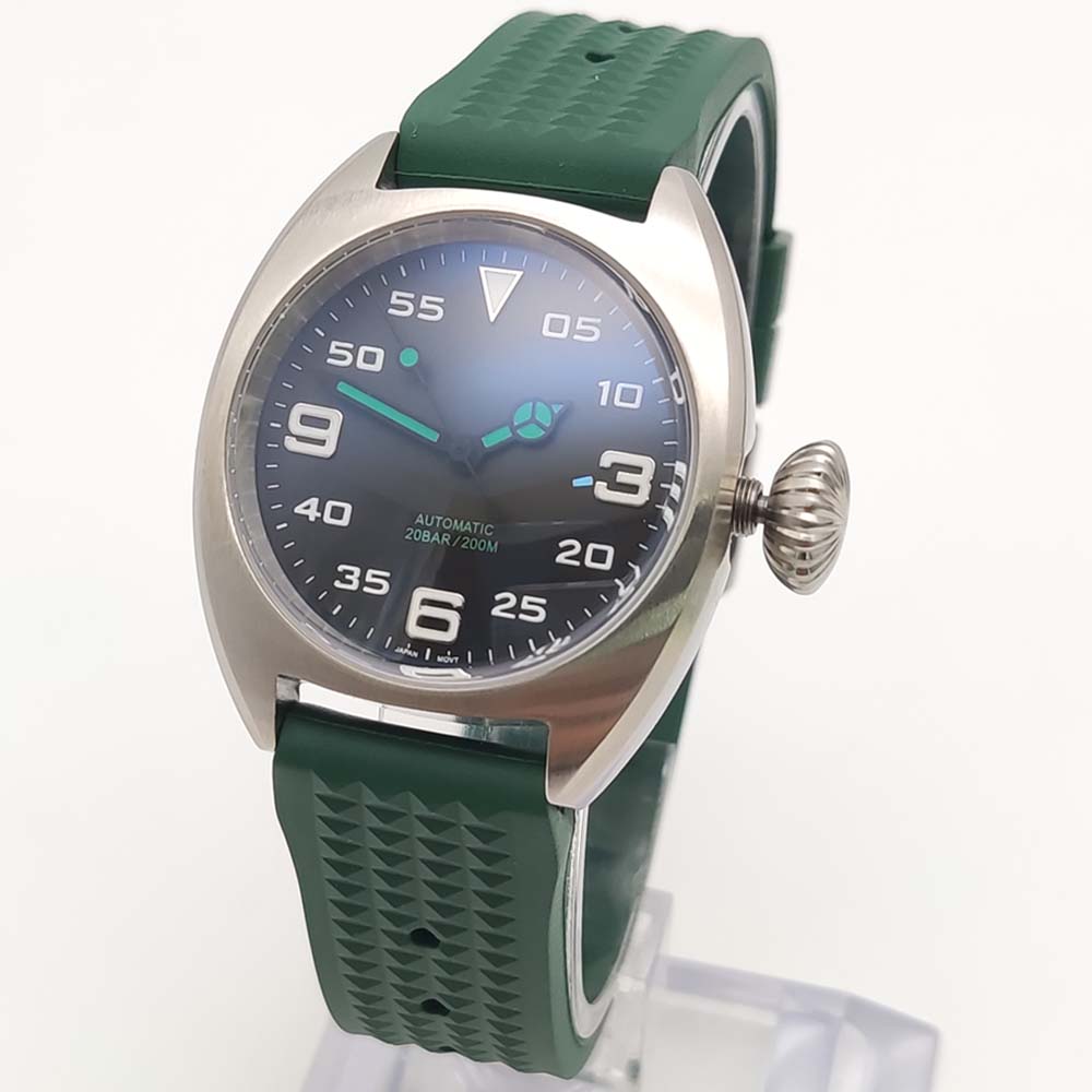 นาฬิกาข้อมือระบบไขลานอัตโนมัติ - Rubber Strap Diver บทวิจารณ์และราคา