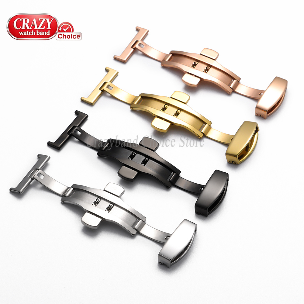 หัวเข็มขัดผีเสื้อสแตนเลส ขัดเง - Butterfly Clasp Deployant บทวิจารณ์และราคา