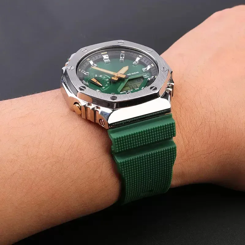 สายนาฬิกายางสำหรับคาสิโอ จี-ช็ - Casio Watch G-Shock Ga-2100 บทวิจารณ์และราคา