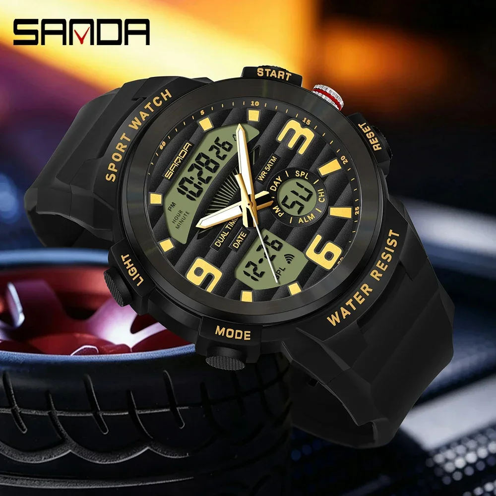 นาฬิกาข้อมือผู้ชาย SANDA แบบมั - Rubber Strap Diver บทวิจารณ์และราคา