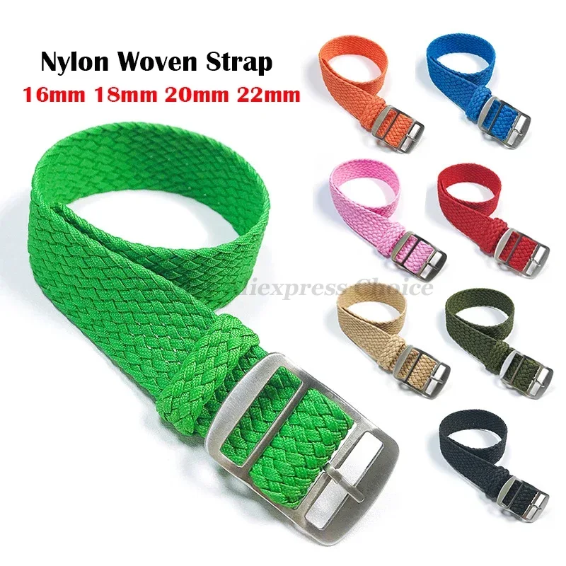 ผ้าทอไนลอนสายรัดข้อมือ 14 มม.1 - Perlon Strap Woven บทวิจารณ์และราคา