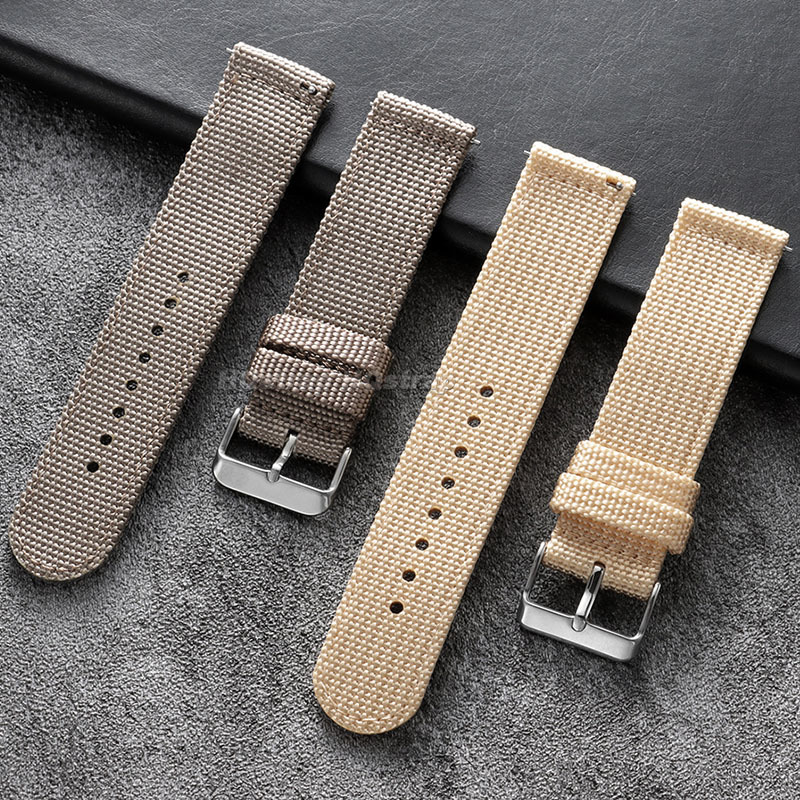 18 มม. 20 มม. 22 มม. 24 มม. สา - Canvas Strap Watch บทวิจารณ์และราคา