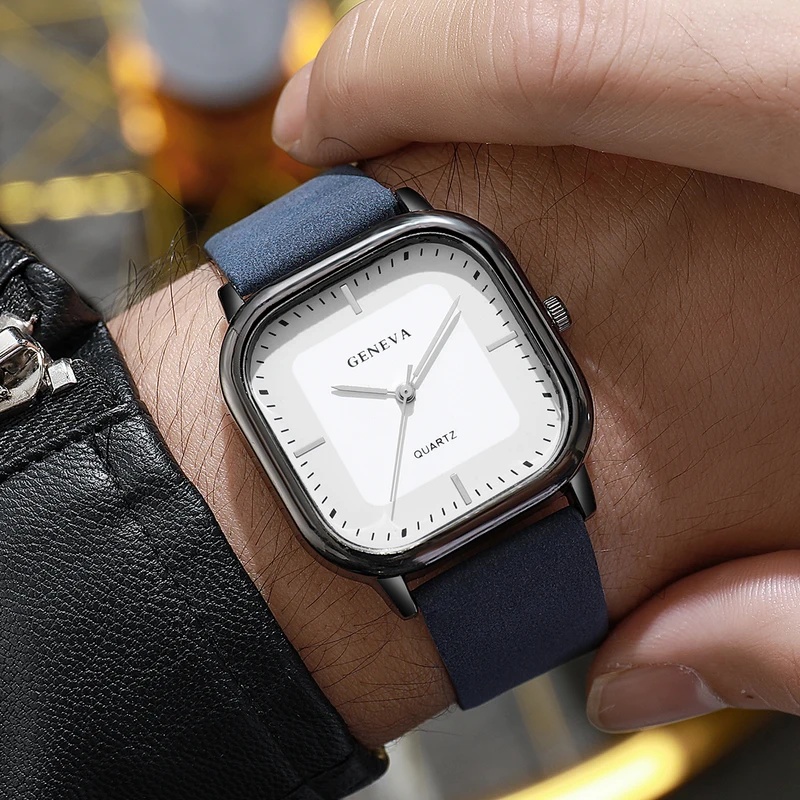 แฟชั่นนาฬิกาข้อมือผู้ชายหน้าปั - Leather Watch Band Men บทวิจารณ์และราคา