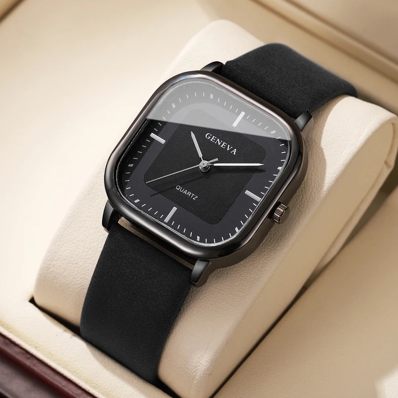 แฟชั่นนาฬิกาข้อมือผู้ชายหน้าปั - Leather Watch Band Men บทวิจารณ์และราคา