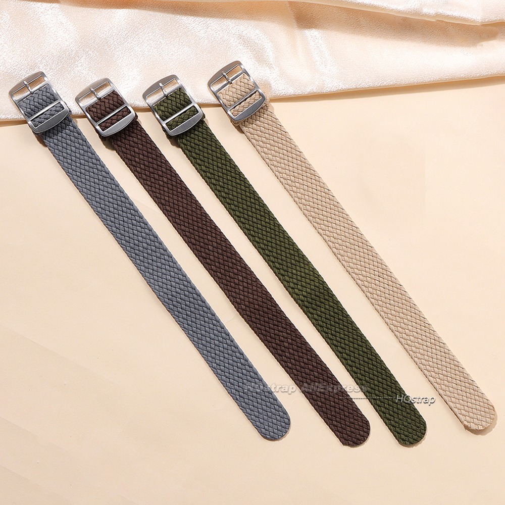 สายนาฬิกาผ้าไนลอนทอ ขนาด 14 มม - Perlon Strap Woven บทวิจารณ์และราคา